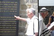 Visit by Moshe Porat, a survivor of the Mauthausen concentration camp (photo credits: Mauthausen Memorial)