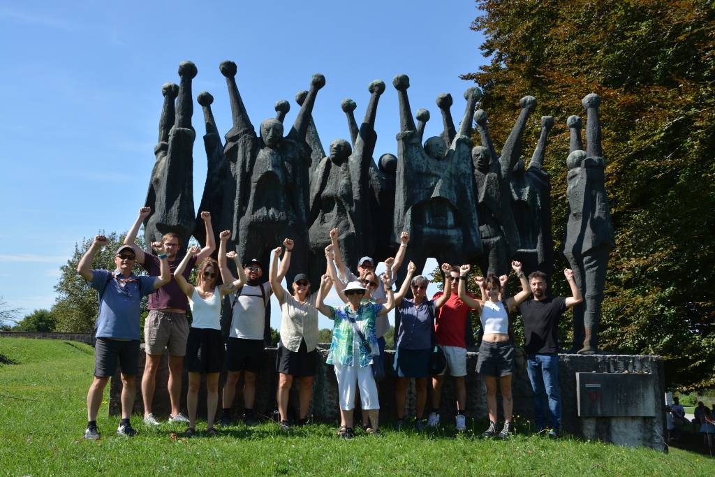 Mauthausen-Überlebende Judy Winkel zu Besuch an Gedenkstätte