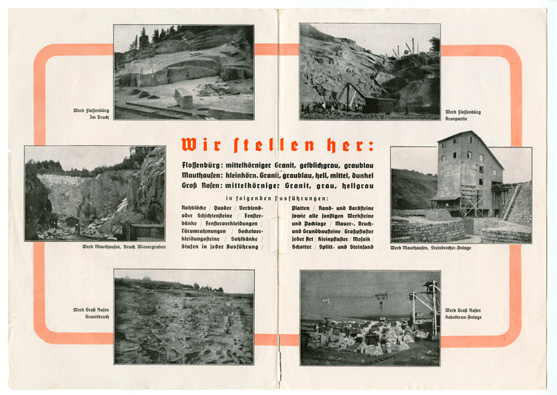 Deutsche Erd- und Steinwerke advertising brochure, between 1940 and 1945 (Illustration: Archiv der Zeugen Jehovas, Selters/Taunus)
