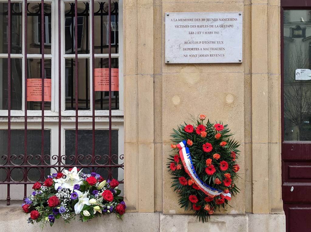 Gedenkveranstaltung „Parcours mémoriel des jeunes et des scolaires“ Nancy, 5. März 2019