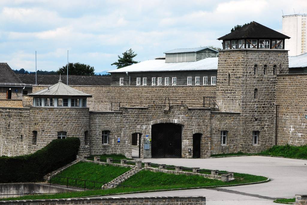 Dutch monument at the Mauthausen Memorial has been daubed