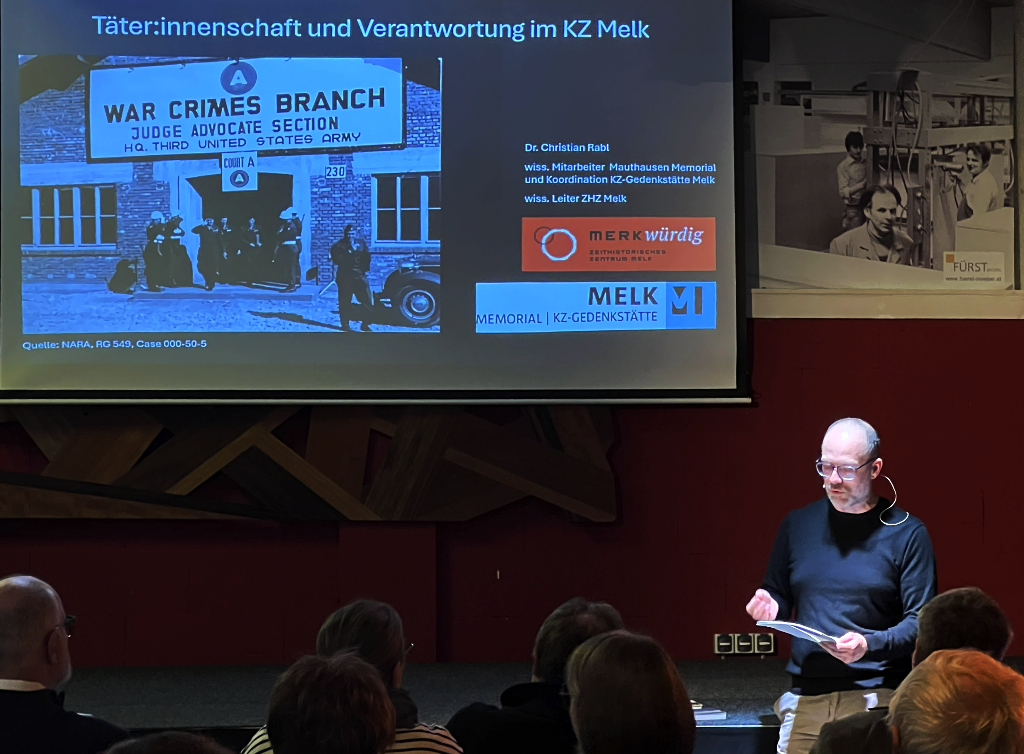 Vortrag „Täter*innenschaft und Verantwortung im KZ-Außenlager Melk“ von Christian Rabl