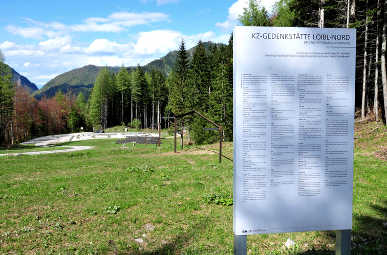 The Memorial north of Loibl Pass, 2016 (Photo: Stephan Matyus, KZ-Gedenkstätte Mauthausen)