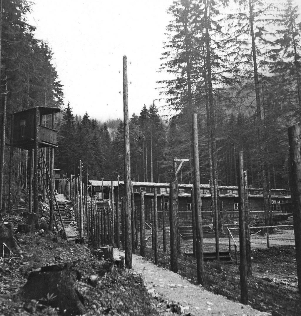 The Northern Loibl camp after liberation, 26 May 1945 (Photo: British Army, Landry, KZ-Gedenkstätte Mauthausen, Collection Janko Tišler)