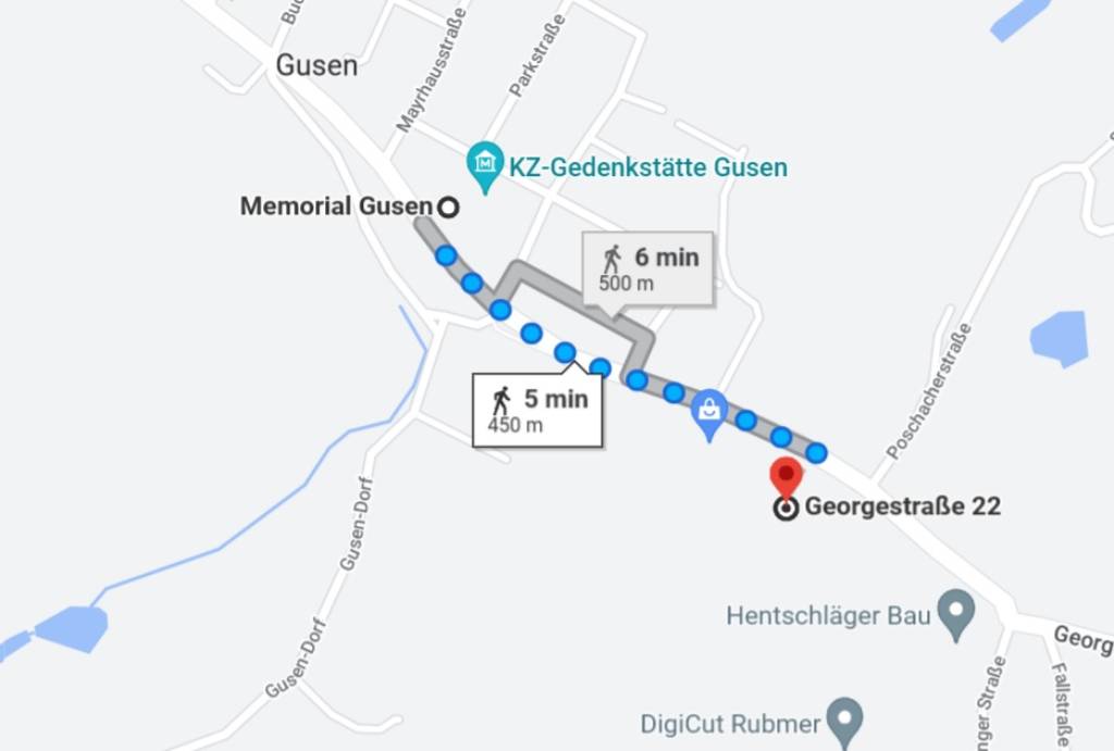 Parking when visiting the Memorial Gusen