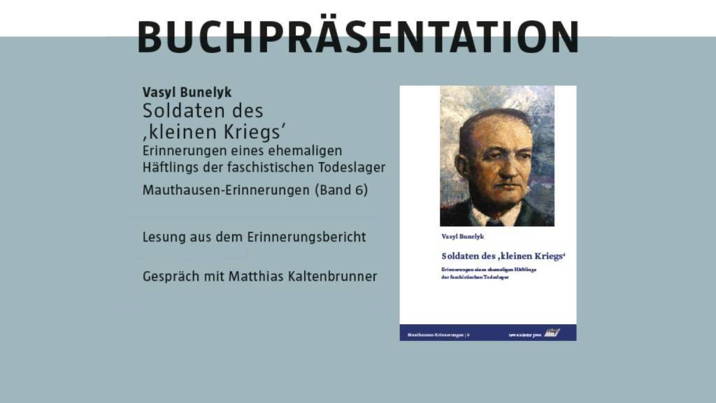 Buchpräsentation: Vasyl Bunelyk - Soldaten des ‚kleinen Kriegs‘