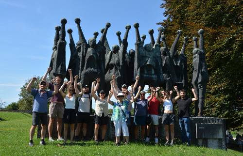 Mauthausen-Überlebende Judy Winkel zu Besuch an Gedenkstätte