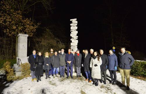 Enthüllung Außenlager-Stele in Gunskirchen