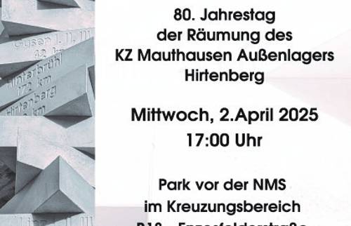 Einladung Gedenkfeier Hirtenberg
