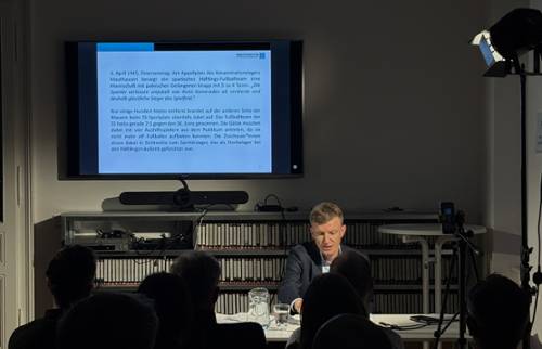 Evening Lecture mit Bernhard Kolbe: Die Rolle von Fußball im KZ-Komplex Mauthausen-Gusen