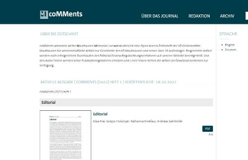 Open-Access-Journal coMMents ist online